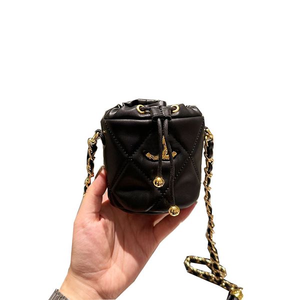 women designer lovely mini drawstring bucket bag carved gold metal hardware with beads matelasse chain coin key case crossbody handbag luxur
women designer lovely mini drawstring bucket bag carved gold metal hardware with beads matelasse chain coin key case crossbody handbag luxur