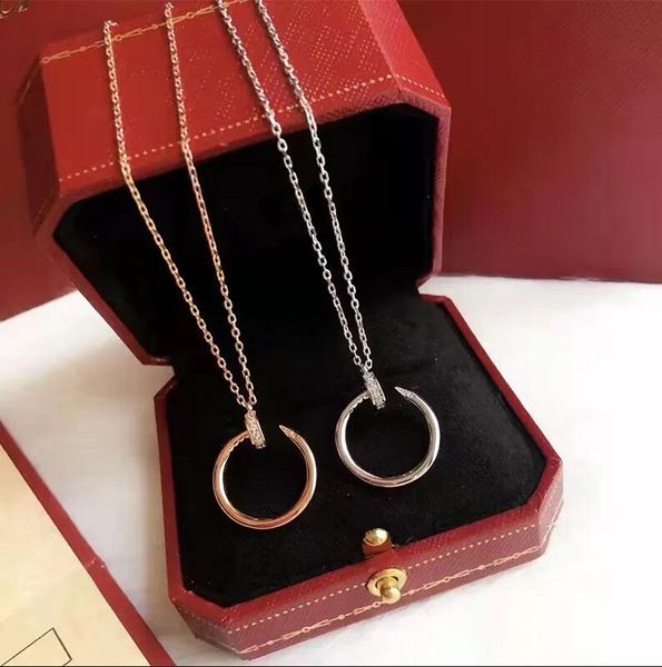 classic titanium steel nail love pendant necklaces women men luxurious luxury designer gift letter c gold silver rose valentine non fade jew, Golden;silver
classic titanium steel nail love pendant necklaces women men luxurious luxury designer gift letter c gold silver rose valentine non fade jew, Golden;silver