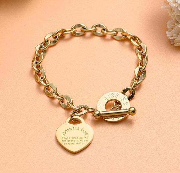 charm bracelets fashion heart stainless steel bracelet for women vintage gold punk thick chain on hand 2021 jewelry gift8043298, Golden;silver
charm bracelets fashion heart stainless steel bracelet for women vintage gold punk thick chain on hand 2021 jewelry gift8043298, Golden;silver