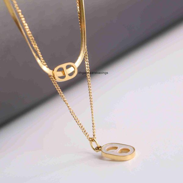 aher mas designer luxury nacklace h family fritillaria inlaid pig nose chain necklace for women's fashion commuter collar chain, Silver
aher mas designer luxury nacklace h family fritillaria inlaid pig nose chain necklace for women's fashion commuter collar chain, Silver