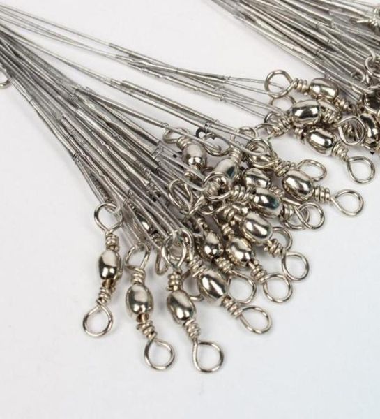 60pcs anti bite steel fishing line wire leader with swivel accessory lead core leash gadget t2p braid8240119
60pcs anti bite steel fishing line wire leader with swivel accessory lead core leash gadget t2p braid8240119