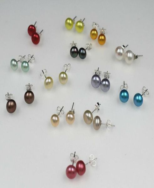 13 color 78mm natural freshwater cultured pearl silver stud earrings4011079, Golden;silver
13 color 78mm natural freshwater cultured pearl silver stud earrings4011079, Golden;silver