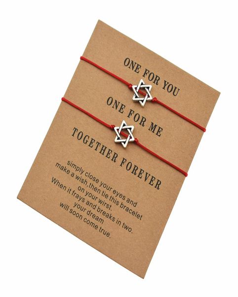 2pcs new trendy star of david charm red string bracelets for couple lover women men wish jewelry gifts2568121, Golden;silver
2pcs new trendy star of david charm red string bracelets for couple lover women men wish jewelry gifts2568121, Golden;silver