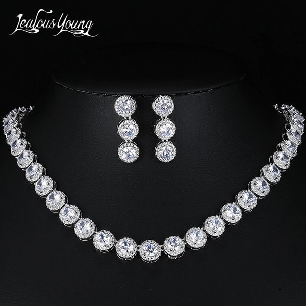 wedding jewelry sets bling round cubic zircon necklace and earring party set for brides 230717, Slivery;golden
wedding jewelry sets bling round cubic zircon necklace and earring party set for brides 230717, Slivery;golden