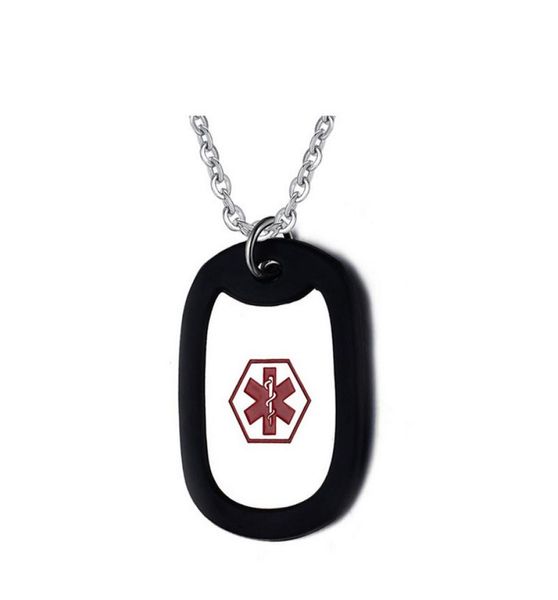 black stainless steel medical alert id necklace for women men jewelry pn2429918083, Silver
black stainless steel medical alert id necklace for women men jewelry pn2429918083, Silver