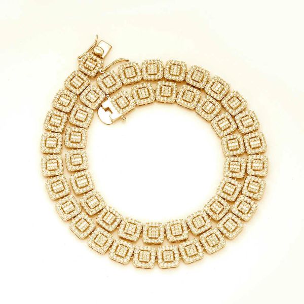 factory oem 10mm vvs moissanite baguette diamond cluster tennis chain necklace bracelet 925 iced out clustered women men jewelry, Silver
factory oem 10mm vvs moissanite baguette diamond cluster tennis chain necklace bracelet 925 iced out clustered women men jewelry, Silver