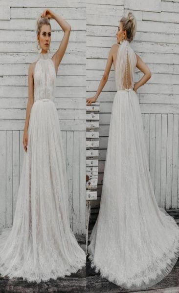 bohemian high collar wedding dresses a line lace appliqued sleeveless beach bridal gowns sweep train plus size boho wedding dress9858001, White
bohemian high collar wedding dresses a line lace appliqued sleeveless beach bridal gowns sweep train plus size boho wedding dress9858001, White