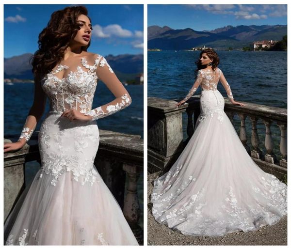sheer long sleeves lace appliques mermaid wedding dresses 2019 beach formal bridal gowns custom vestidos de mariee formal ga5637075, White
sheer long sleeves lace appliques mermaid wedding dresses 2019 beach formal bridal gowns custom vestidos de mariee formal ga5637075, White