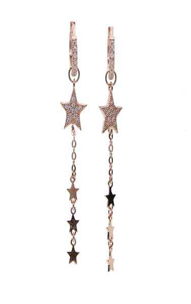 new arrive rose gold plated star charm dangle chain star with cz hoop two way use christmas gift star earring2692585, Silver
new arrive rose gold plated star charm dangle chain star with cz hoop two way use christmas gift star earring2692585, Silver