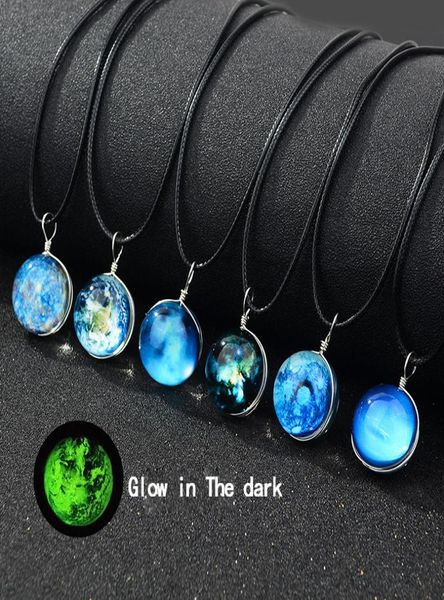 new glow in the dark galaxy universe necklaces luminous glass cabochon star moon pendant black wax rope chain for women men fashio8184662, Silver
new glow in the dark galaxy universe necklaces luminous glass cabochon star moon pendant black wax rope chain for women men fashio8184662, Silver