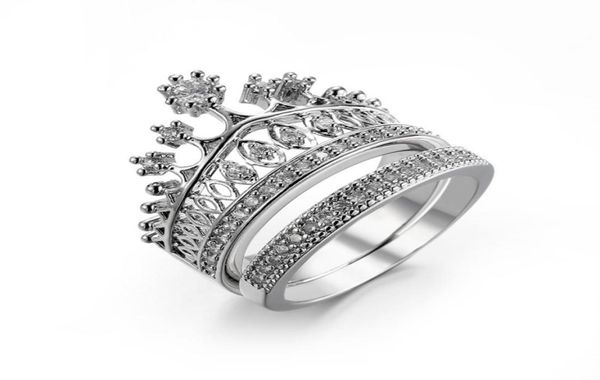 sz610 crown diamonique clear cz white gold filled wedding engagement party ring sets8125614, Silver
sz610 crown diamonique clear cz white gold filled wedding engagement party ring sets8125614, Silver