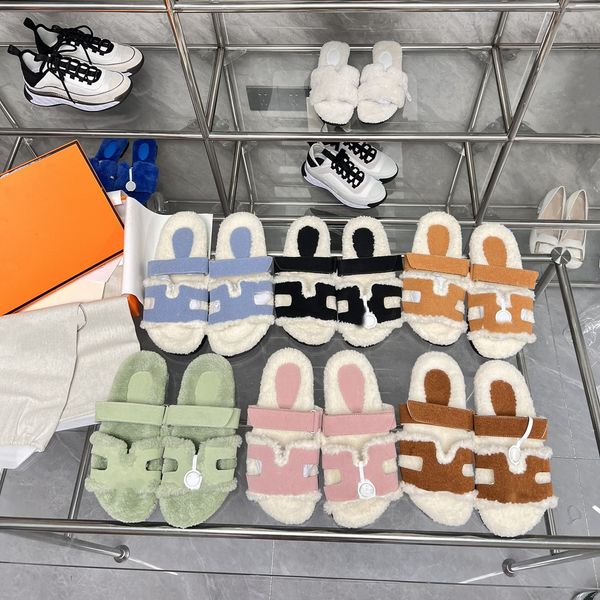 2023 winter fur slippers chypre slipper h letter wool flat mules designer contrast color sandals women fluffy furry casual shoes warm flat s, Black
2023 winter fur slippers chypre slipper h letter wool flat mules designer contrast color sandals women fluffy furry casual shoes warm flat s, Black