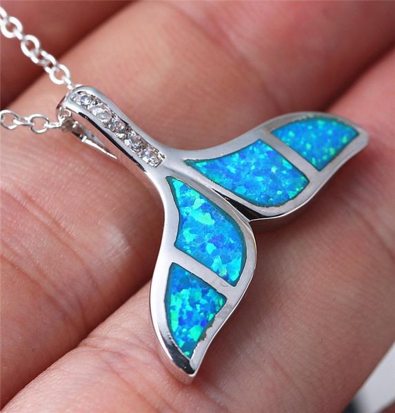 crystal blue opal mermaid whale fish tail pendant necklace charm trendy jewelry gift for women7567238, Silver
crystal blue opal mermaid whale fish tail pendant necklace charm trendy jewelry gift for women7567238, Silver