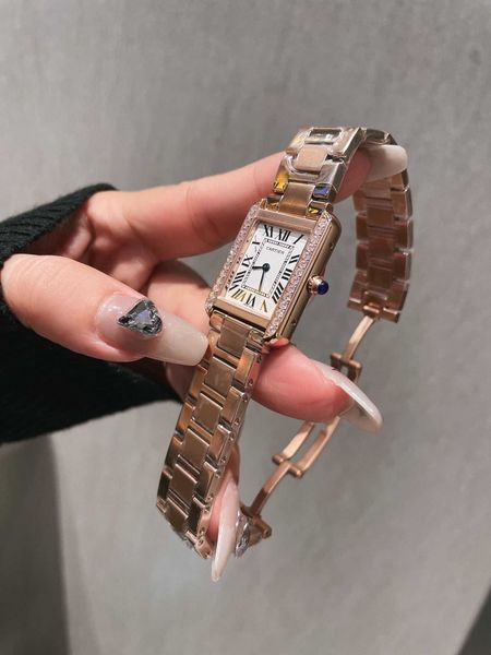 designer watch classical wrist watches diamond rutl superb high-end quality quartz movement tank uhr montre rolx with box 29lr0 446ow 6734t, Slivery;brown
designer watch classical wrist watches diamond rutl superb high-end quality quartz movement tank uhr montre rolx with box 29lr0 446ow 6734t, Slivery;brown