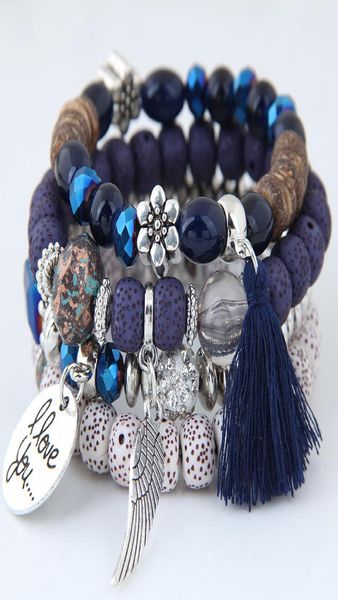 4pcsset bracelet fashion multilayer crystal beads leave tassel bracelets bangles pulseras mujer jewelry for women gift1724412, Golden;silver
4pcsset bracelet fashion multilayer crystal beads leave tassel bracelets bangles pulseras mujer jewelry for women gift1724412, Golden;silver