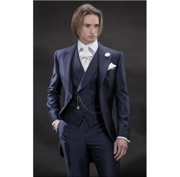 morning style men wedding tuxedos navy blue 3 piece suit groom tuxedos excellent men dinner prom party blazerjacketpantstieves5494005, Black;gray
morning style men wedding tuxedos navy blue 3 piece suit groom tuxedos excellent men dinner prom party blazerjacketpantstieves5494005, Black;gray