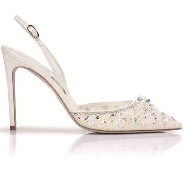 2023 ladies real leather sandals 9.5cm stiletto high heel pointed toe pillage diamond colourful shoes party net lace fairy wedding american, Black
2023 ladies real leather sandals 9.5cm stiletto high heel pointed toe pillage diamond colourful shoes party net lace fairy wedding american, Black