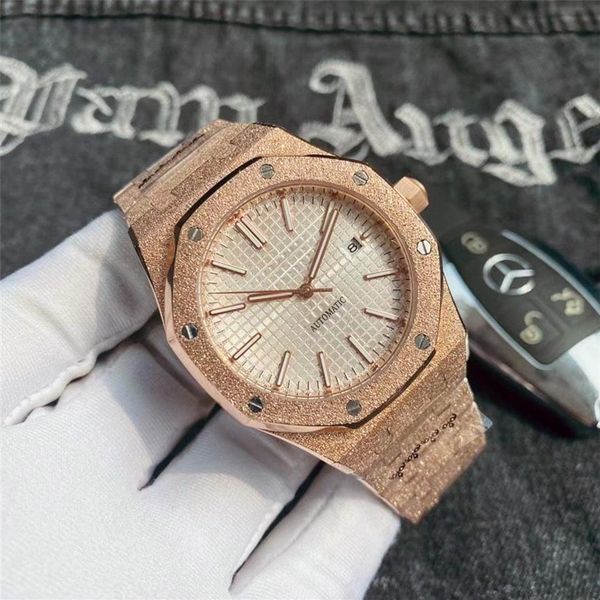 frosted watch automatic mechanical watches for men luxury wristwatches mechanical movement date 5atm waterproof stainless steel bu193y, Slivery;brown
frosted watch automatic mechanical watches for men luxury wristwatches mechanical movement date 5atm waterproof stainless steel bu193y, Slivery;brown