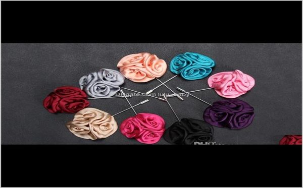 pins brooches drop delivery 2021 15 color classic men flower brooch pins fashion imitated silk fabric boutonniere stick lapel pin 3078739, Gray
pins brooches drop delivery 2021 15 color classic men flower brooch pins fashion imitated silk fabric boutonniere stick lapel pin 3078739, Gray