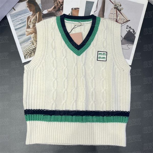 v neck twists knitted vest tank for women fashion sleeveless knitted t shirts letter pullover designer clothing, White
v neck twists knitted vest tank for women fashion sleeveless knitted t shirts letter pullover designer clothing, White
