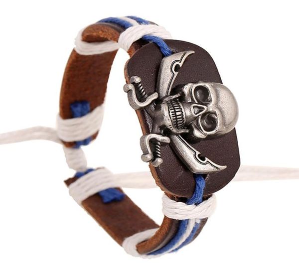 punk bracelet men skull head cuff bracelets surfer tribal wrap wrist women jewelry real cow leather bracelet2333112, Golden;silver
punk bracelet men skull head cuff bracelets surfer tribal wrap wrist women jewelry real cow leather bracelet2333112, Golden;silver