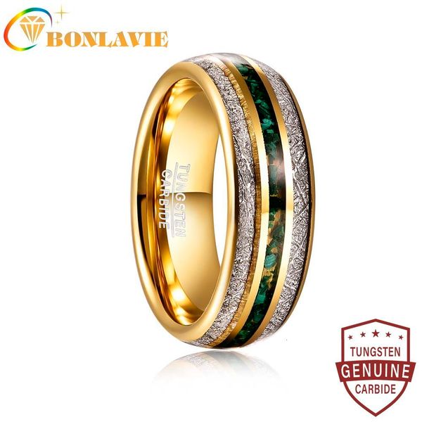 wedding rings bonlavie 8mm electric gold color inlaid meteorite green gravel tungsten steel ring fashion wedding rings for men gift 230717, Slivery;golden
wedding rings bonlavie 8mm electric gold color inlaid meteorite green gravel tungsten steel ring fashion wedding rings for men gift 230717, Slivery;golden