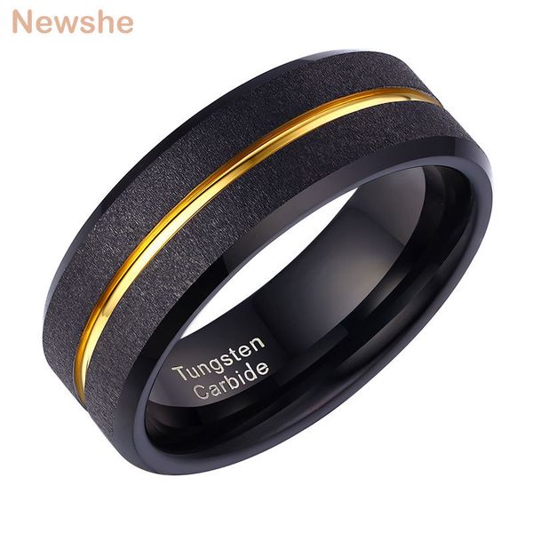 wedding rings she tungsten carbide wedding rings for men bule yellow gold color groove black frosted surface engagement charm jewelry 230717, Slivery;golden
wedding rings she tungsten carbide wedding rings for men bule yellow gold color groove black frosted surface engagement charm jewelry 230717, Slivery;golden