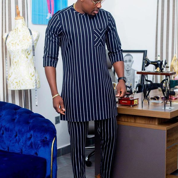 men's tracksuits dashiki man suits short sleeve striped shirt casual pant 2 piece sets african traditional costumes ethnic style mens, Gray
men's tracksuits dashiki man suits short sleeve striped shirt casual pant 2 piece sets african traditional costumes ethnic style mens, Gray