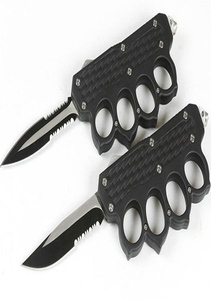 knuckle auto tactical knife 440c double actionsingle edge serrated blade edc pocket gift knives with nylon bag3272697
knuckle auto tactical knife 440c double actionsingle edge serrated blade edc pocket gift knives with nylon bag3272697
