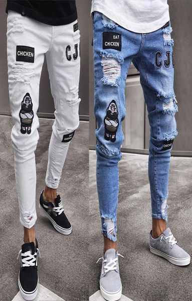 2019 new fashion men skinny jeans fashion biker steetwear distressed ripped denim pencil style slim mens clothes drop7594699, Blue
2019 new fashion men skinny jeans fashion biker steetwear distressed ripped denim pencil style slim mens clothes drop7594699, Blue