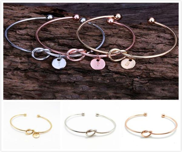 26 letter rose gold silver gold color knot heart bracelet bangle girl fashion jewelry zinc alloy round pendant chain link brace3686360, Golden;silver
26 letter rose gold silver gold color knot heart bracelet bangle girl fashion jewelry zinc alloy round pendant chain link brace3686360, Golden;silver