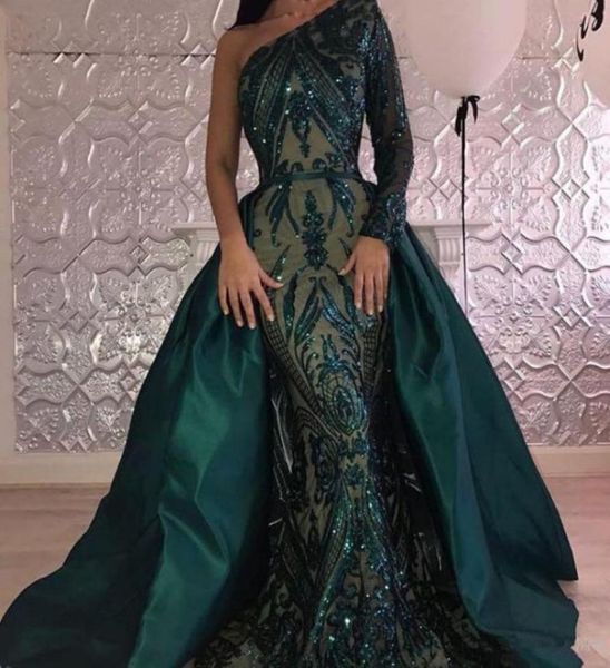 luxury dark green evening dresses 2020 one shoulder zuhair murad dresses mermaid sequined prom gown with detachable train custom m8227956, Black;red
luxury dark green evening dresses 2020 one shoulder zuhair murad dresses mermaid sequined prom gown with detachable train custom m8227956, Black;red