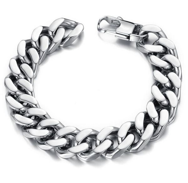 101214mm curb cuban stainless steel bracelet mens chain clasp link bracelets silver tone jewelry gift promotion1004083, Black
101214mm curb cuban stainless steel bracelet mens chain clasp link bracelets silver tone jewelry gift promotion1004083, Black