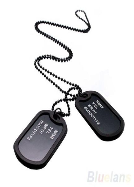 whole army style black 2 dog tags chain mens pendant necklace jewelry items 02it9339616, Silver
whole army style black 2 dog tags chain mens pendant necklace jewelry items 02it9339616, Silver