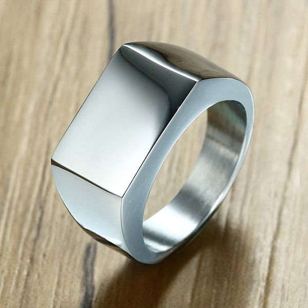 vintage mens ring stainless steel square signet rings jewelry gift for men women boyfriend girlfriend yw336rc-430, Silver
vintage mens ring stainless steel square signet rings jewelry gift for men women boyfriend girlfriend yw336rc-430, Silver