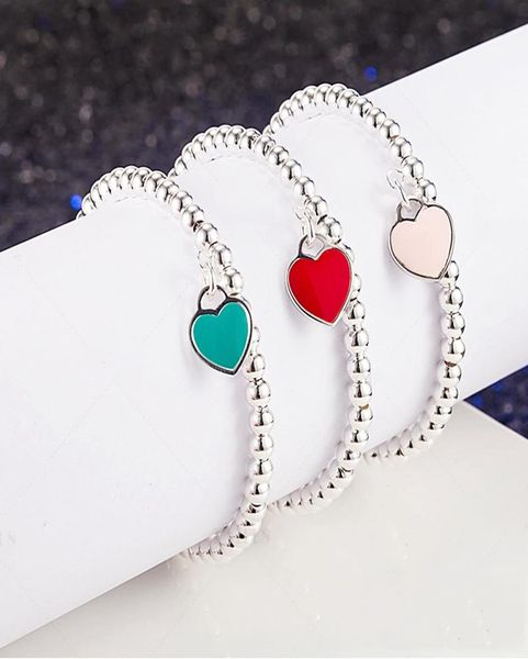 s925 sterling silver blue heart brand 4mm ball bead bracelet classic fashion jewelry birthday gift8244358, Golden;silver
s925 sterling silver blue heart brand 4mm ball bead bracelet classic fashion jewelry birthday gift8244358, Golden;silver