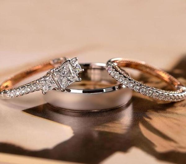 3pcs luxury jewelry 925 sterling silverrose gold fill three stone princess white z double color women wedding bridal ring set89149787, Slivery;golden
3pcs luxury jewelry 925 sterling silverrose gold fill three stone princess white z double color women wedding bridal ring set89149787, Slivery;golden
