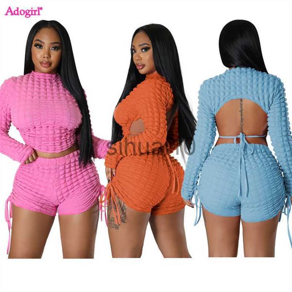 women's two piece pants adogirl puffy popcorn 2 piece sets women outfits lace up backless long sleeve crop drawstring shorts suit track, White
women's two piece pants adogirl puffy popcorn 2 piece sets women outfits lace up backless long sleeve crop drawstring shorts suit track, White