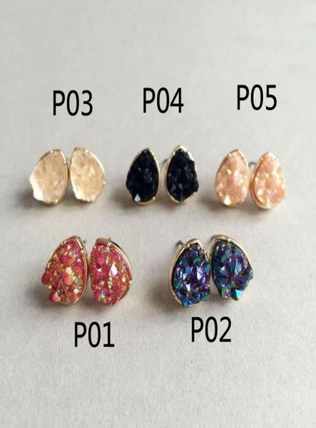 new arrival glitter druzy drusy water droplets earring gold plated rock shape ear stud for women girls jewelry1066583, Golden;silver
new arrival glitter druzy drusy water droplets earring gold plated rock shape ear stud for women girls jewelry1066583, Golden;silver
