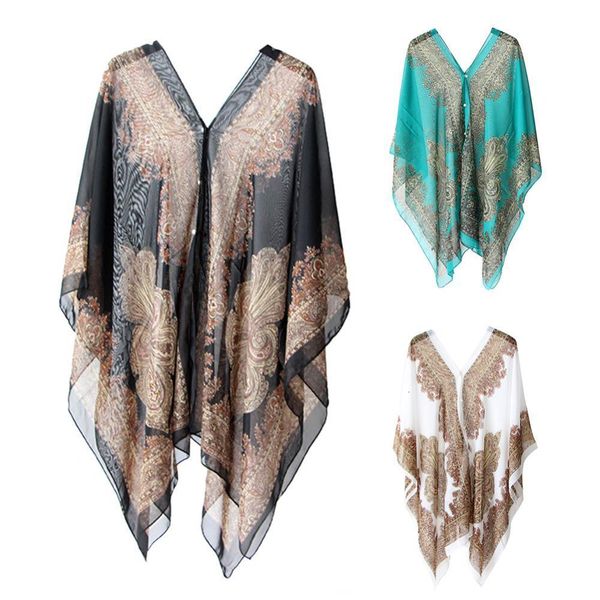 shawls women scarf shawl summer beach bikini cover up loose chiffon blouse shawl scarf with buttons sunscreen comfortable coverups 230717, Blue;gray
shawls women scarf shawl summer beach bikini cover up loose chiffon blouse shawl scarf with buttons sunscreen comfortable coverups 230717, Blue;gray