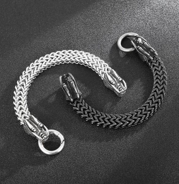 charm bracelets jewels store 12mm wristband braided chain dragon men039s stainless steel bracelet punk style accessories for ma8169556, Golden;silver
charm bracelets jewels store 12mm wristband braided chain dragon men039s stainless steel bracelet punk style accessories for ma8169556, Golden;silver