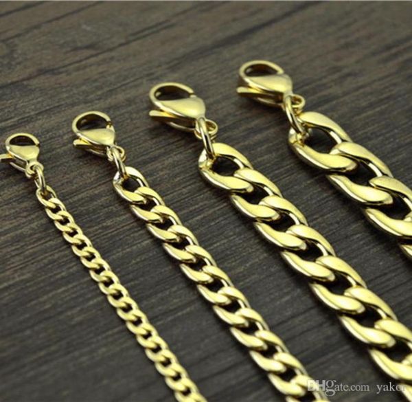 new never fade stainless steel figaro chain necklace 4 sizes men jewelry 18k real yellow gold plated 9mm chain necklaces for women2956779, Silver
new never fade stainless steel figaro chain necklace 4 sizes men jewelry 18k real yellow gold plated 9mm chain necklaces for women2956779, Silver