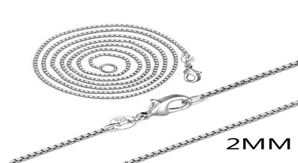 12 pcs 2 mm flash box chain silver chain necklace charm silver chain necklace 925 sterling silver plated7704236
12 pcs 2 mm flash box chain silver chain necklace charm silver chain necklace 925 sterling silver plated7704236