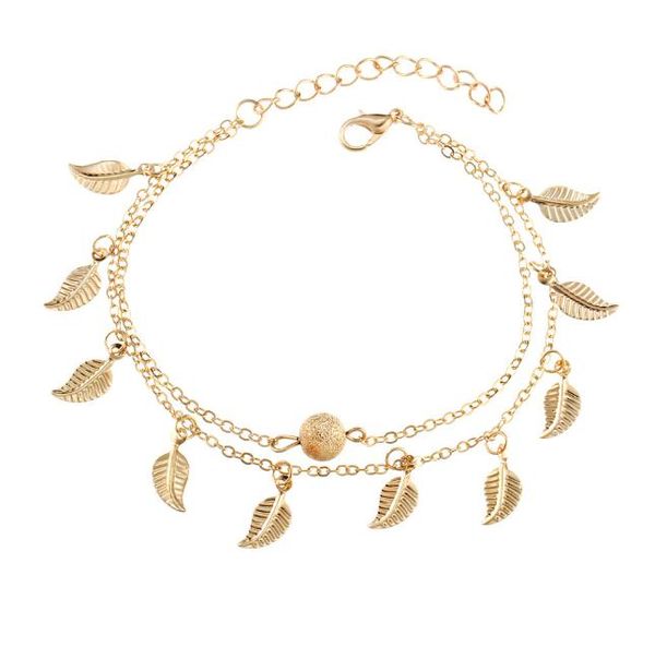 silver gold double layer tassel leaf anklet chain bracelets summer beach foot chains fashion jewelry for women will and sandy8177691, Red;blue
silver gold double layer tassel leaf anklet chain bracelets summer beach foot chains fashion jewelry for women will and sandy8177691, Red;blue