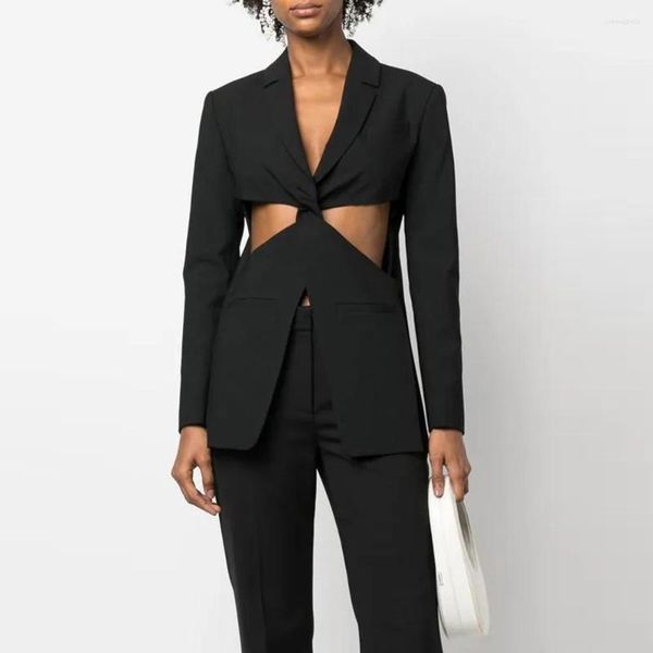 women's suits vgh solid hollow out blazers for women notched collar long sleeve crisscross straight casual balzer female fashion clothi, White;black
women's suits vgh solid hollow out blazers for women notched collar long sleeve crisscross straight casual balzer female fashion clothi, White;black