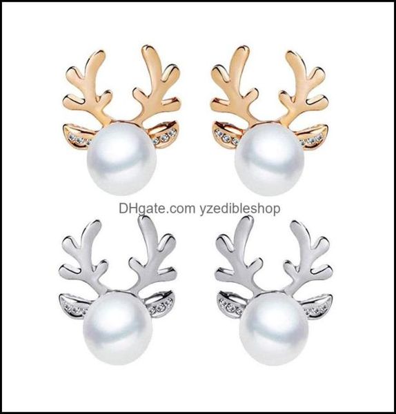 stud earrings jewelry luxury pearl antlers christmas reindeer elk animal rhinestone crystal sier for women girls fashion drop deli9955267, Golden;silver
stud earrings jewelry luxury pearl antlers christmas reindeer elk animal rhinestone crystal sier for women girls fashion drop deli9955267, Golden;silver