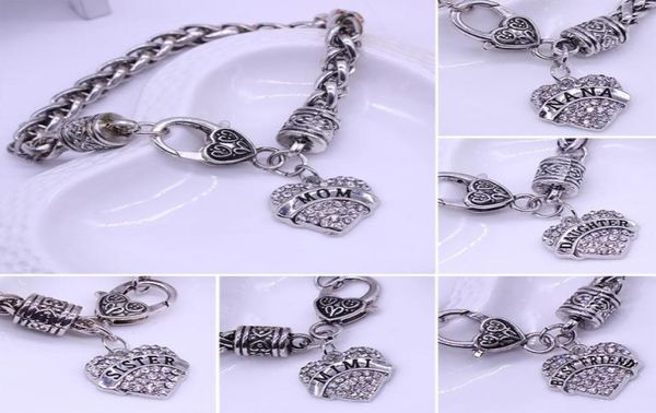 whole2016 new design mom gift charm rhinestone heart bracelet letters mom sister nana mimi bracelets for women bracelet femme1631774, Golden;silver
whole2016 new design mom gift charm rhinestone heart bracelet letters mom sister nana mimi bracelets for women bracelet femme1631774, Golden;silver