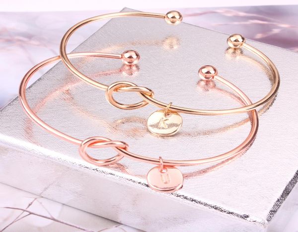 new 26 letter rose gold silver gold color knot heart bracelet bangle girl fashion jewelry zinc alloy round pendant chainlink brace2635304, Black
new 26 letter rose gold silver gold color knot heart bracelet bangle girl fashion jewelry zinc alloy round pendant chainlink brace2635304, Black