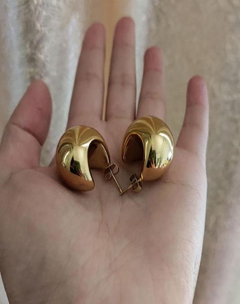 half moon sphere thick chunky gold hoop earring stainless steel for women chic vintage empty lightweight earring 2202188171768, Golden;silver
half moon sphere thick chunky gold hoop earring stainless steel for women chic vintage empty lightweight earring 2202188171768, Golden;silver
