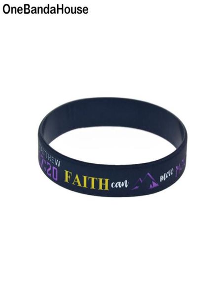 100pcs jesus silicone rubber bracelet debossed filled in color matthew 1720 faith can move mountains1675538, Black
100pcs jesus silicone rubber bracelet debossed filled in color matthew 1720 faith can move mountains1675538, Black